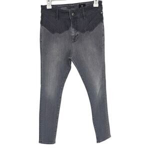 NWT AG ADRIANO GOLDSCHMIED CHEVRON FARRAH High Rise Skinny Ankle Jeans Size 26